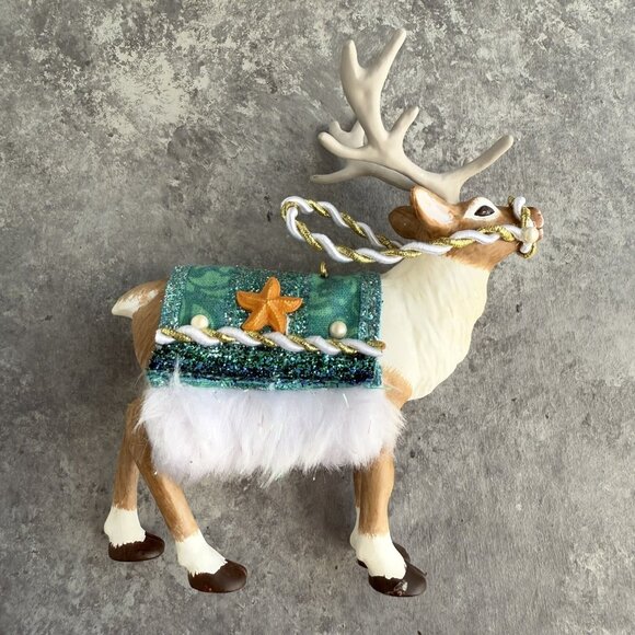 2021 Hallmark Keepsake Father Christmas’s Reindeer Limited Edition Ornament - Picture 1 of 6